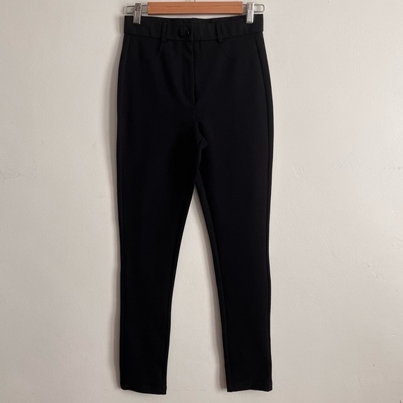 Zara Metal Button Black Legging - Picture 2 of 8